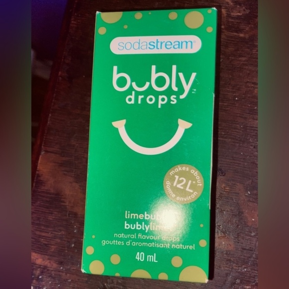 💰4 for $30 💰 water Flavor New Soda Stream Bubbly Drops lime and grape fruit